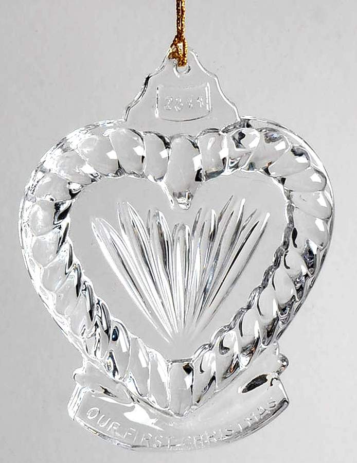 Marquis Our First Christmas Heart  - Boxed by Waterford Crystal-1