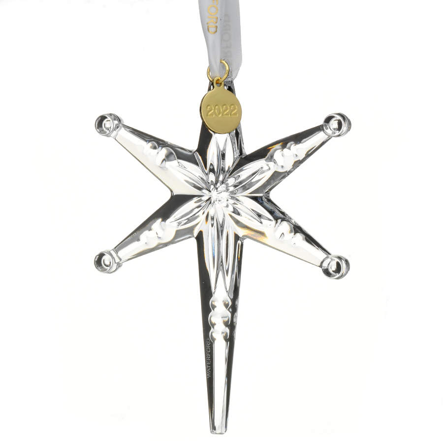 Crystal Star Ornament Snow Star- 2022 - Boxed by Waterford Crystal-1