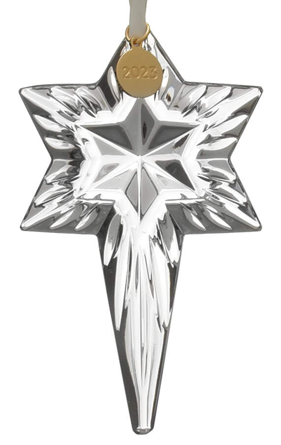 Crystal Star Ornament Snow Star- 2023 - Boxed by Waterford Crystal-1