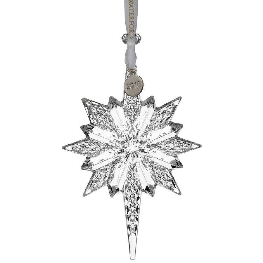 Crystal Star Ornament Snow Star-2018 - No Box by Waterford Crystal-1