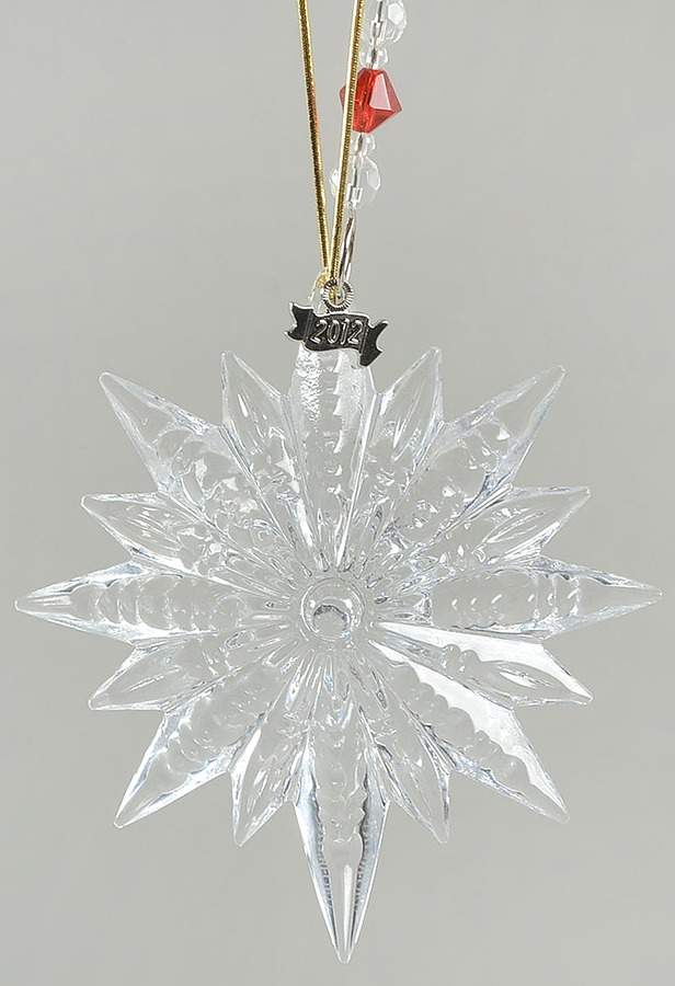 Crystal Star Ornament Snow Star-2012 - Boxed by Waterford Crystal-1