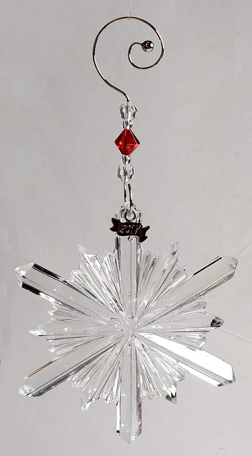 Crystal Star Ornament Snow Star-2017 - Boxed by Waterford Crystal-1