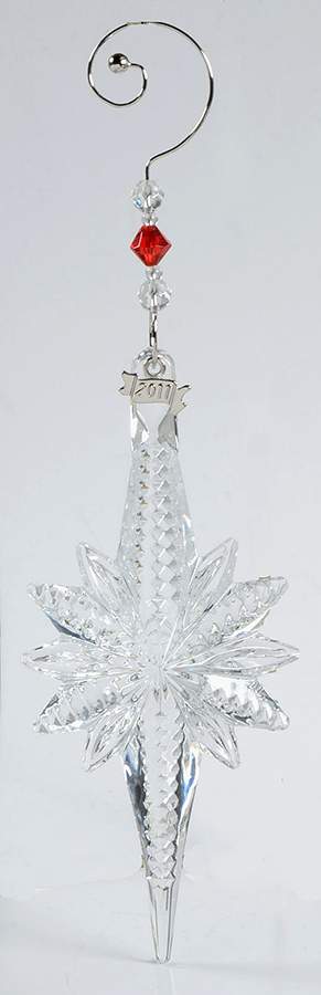 Crystal Star Ornament Snow Star-2011 - No Box by Waterford Crystal-1