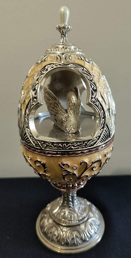 Wallace Silver Giftware Swan Egg-Wind Beneath My Wings - Boxed by Wallace Silver-1