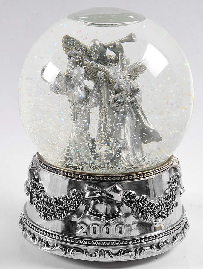Wallace Silver Giftware Snow Angels Waterglobe - Boxed by Wallace Silver-1