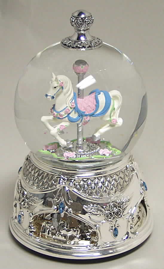 Wallace Silver Giftware Carousel Water Globe - Boxed by Wallace Silver-1