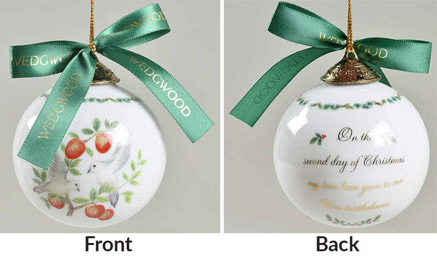 Twelve Days of Christmas-Ball Two Turtledoves - Boxed by Wedgwood-1