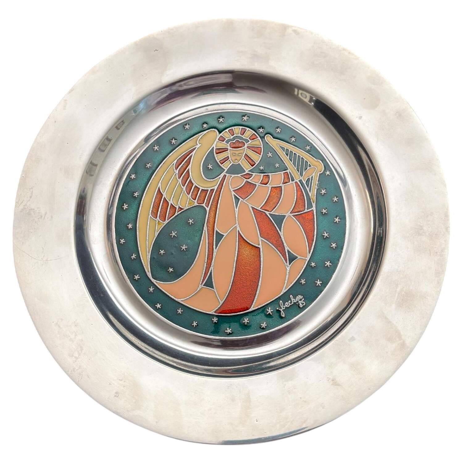 Wilton Armetale Plates Angel Plate - J. Becker - No Box by Wilton Armetale-1
