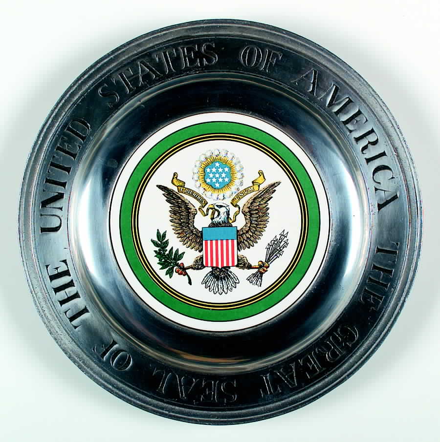 Wilton Armetale Plates Great Seal Of The United States - No Box by Wilton Armetale-1