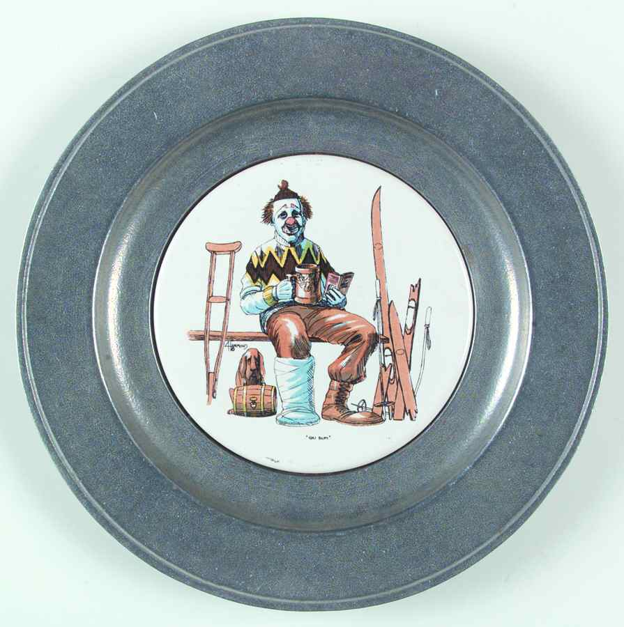 Wilton Armetale Plates Ski Bum - No Box by Wilton Armetale-1