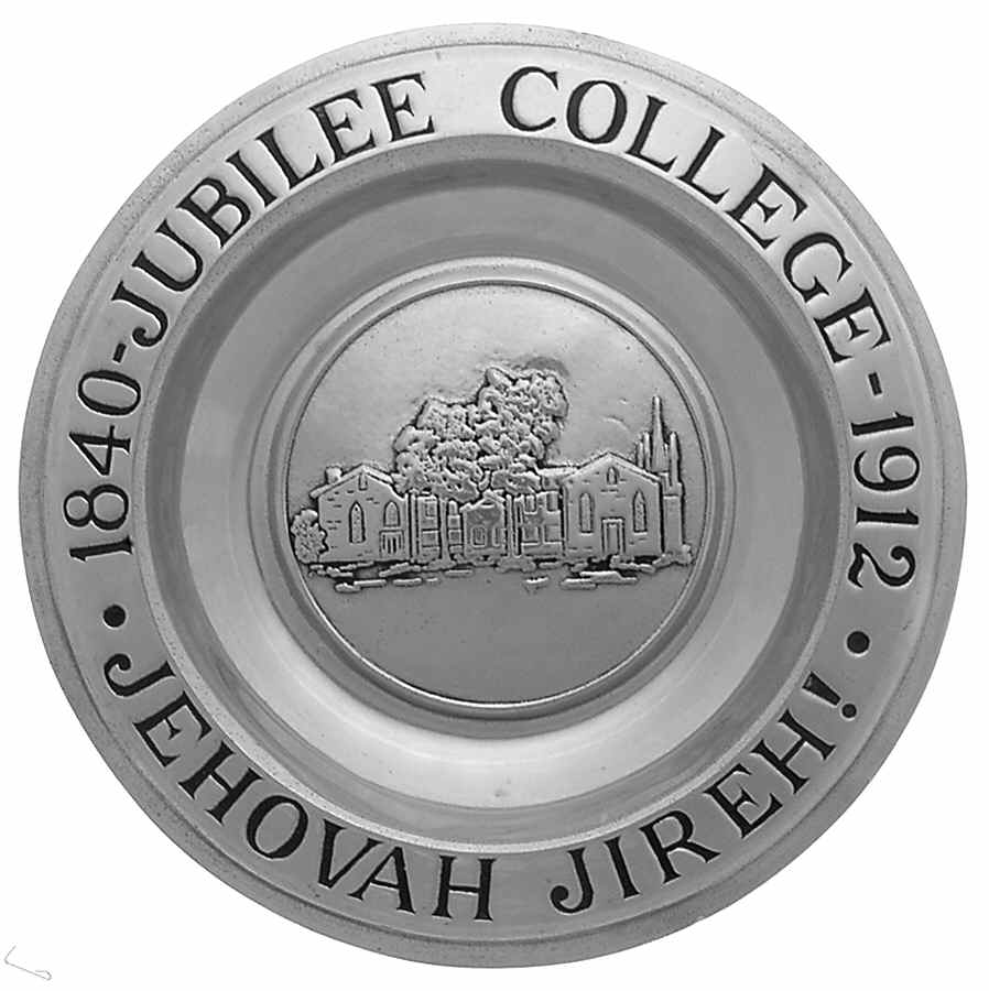 Wilton Armetale Plates Jubilee College 1840-1912 - No Box by Wilton Armetale-1