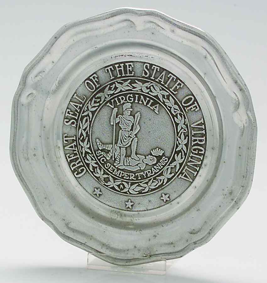 Wilton Armetale Plates Great Seal-State Of Virginia - Boxed by Wilton Armetale-1