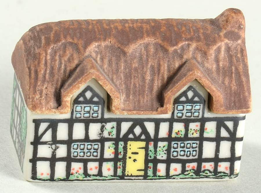 Whimsey On Why Village  Series#1 Pump Cottage - With Box by Wade (England)-1