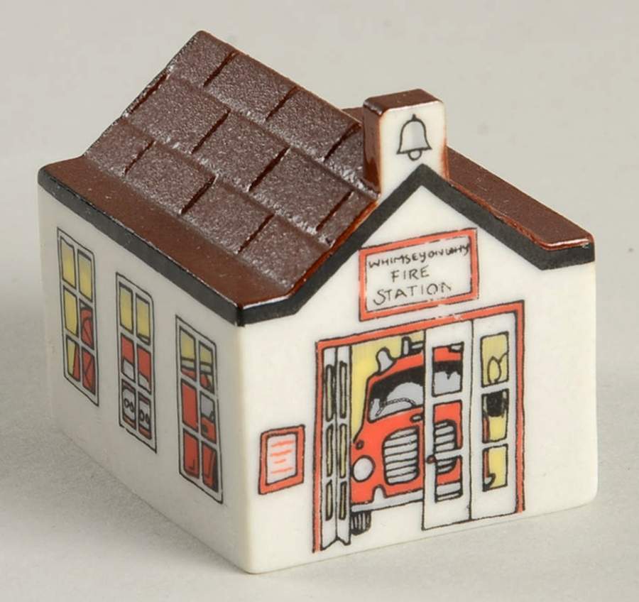 Whimsey On Why Village  Series#4 Fire Station  - Boxed by Wade (England)-1