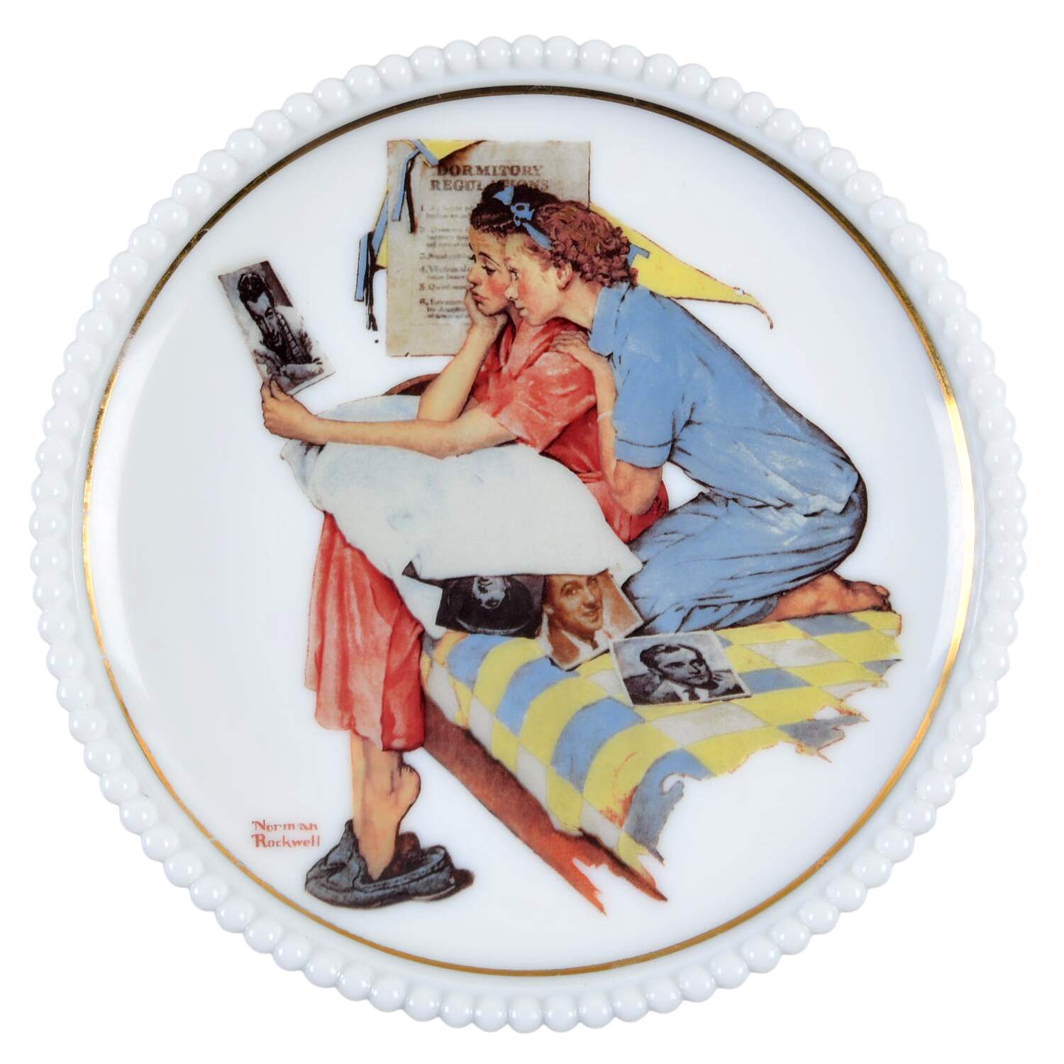 Norman Rockwell Plate Dreamboats - With Box by Westmoreland-1