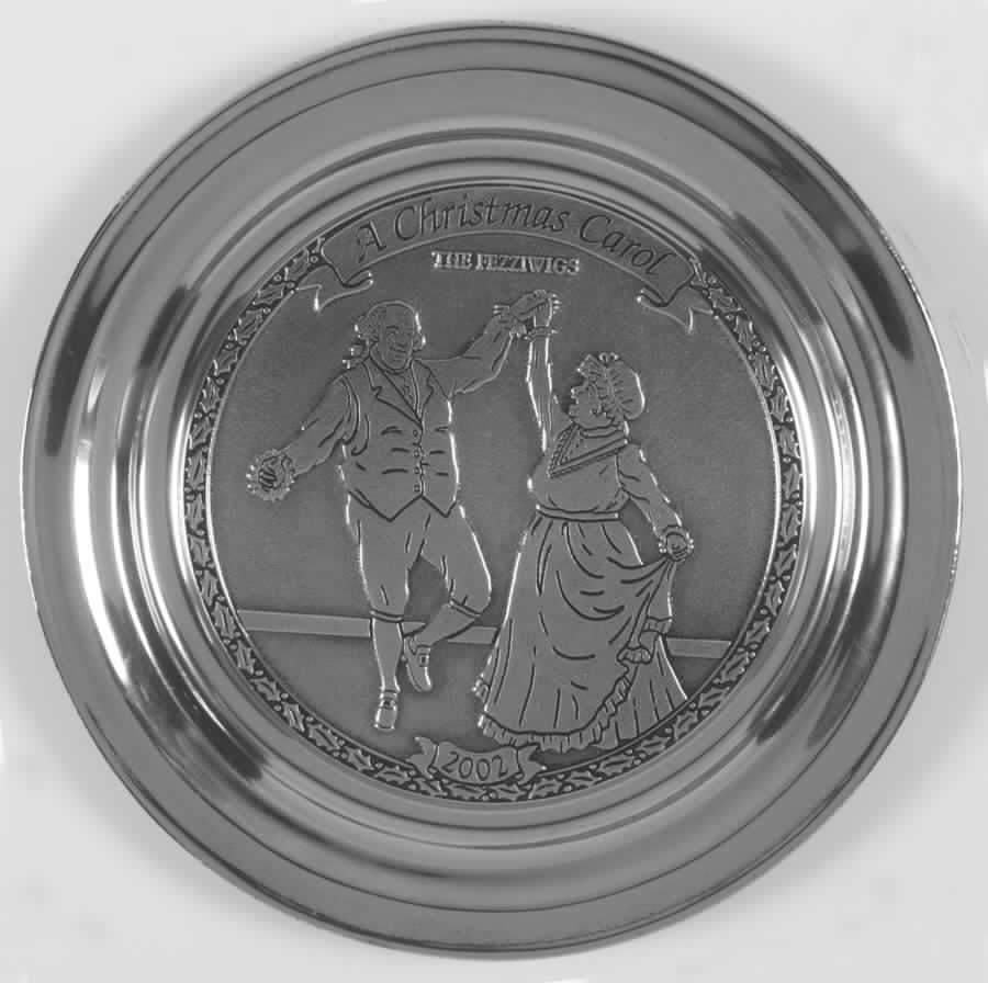 A Christmas Carol-Plate The Fezziwigs - Boxed by Wilton Armetale-1