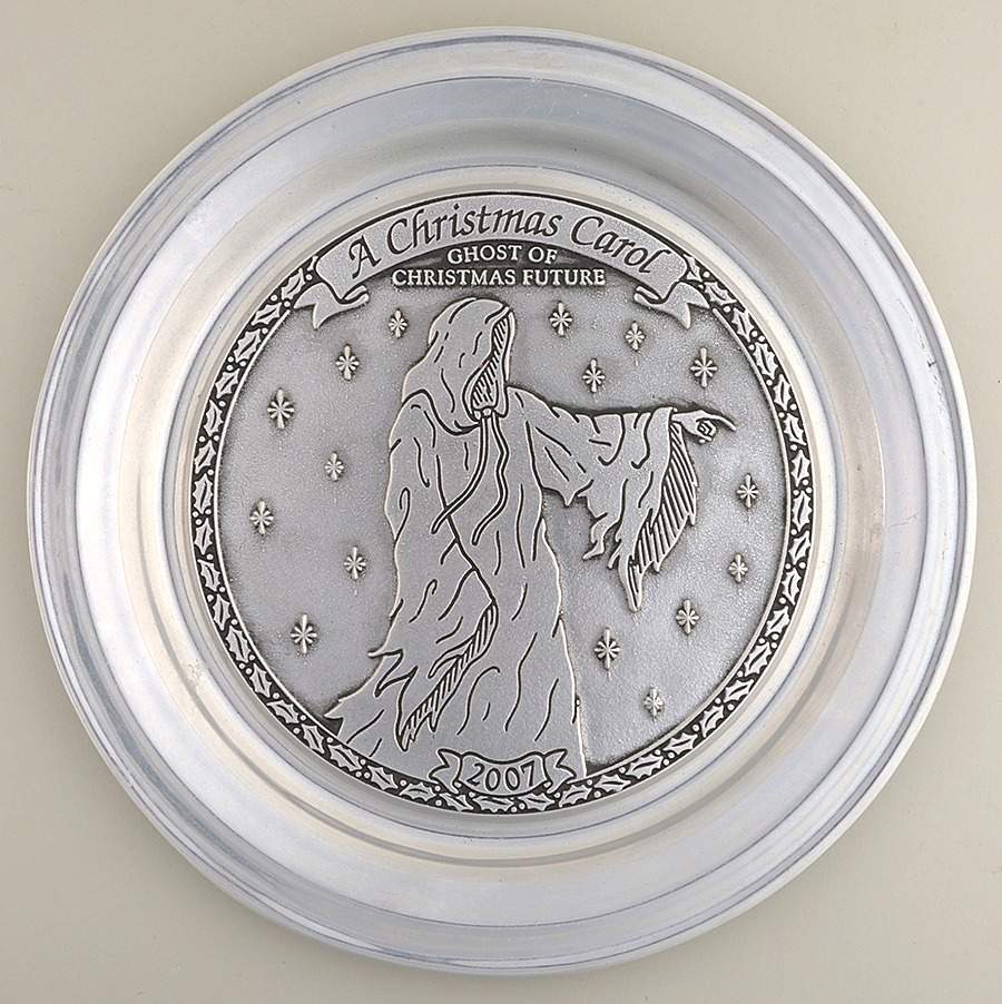 A Christmas Carol-Plate Ghost Of Christmas Future - No Box by Wilton Armetale-1