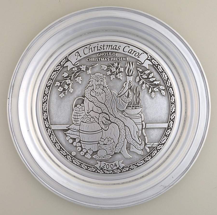 A Christmas Carol-Plate Ghost Of Christmas Present - No Box by Wilton Armetale-1