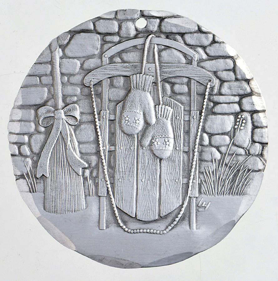 Annual Aluminum Ornament Snow Days - Boxed by Wendell August-1