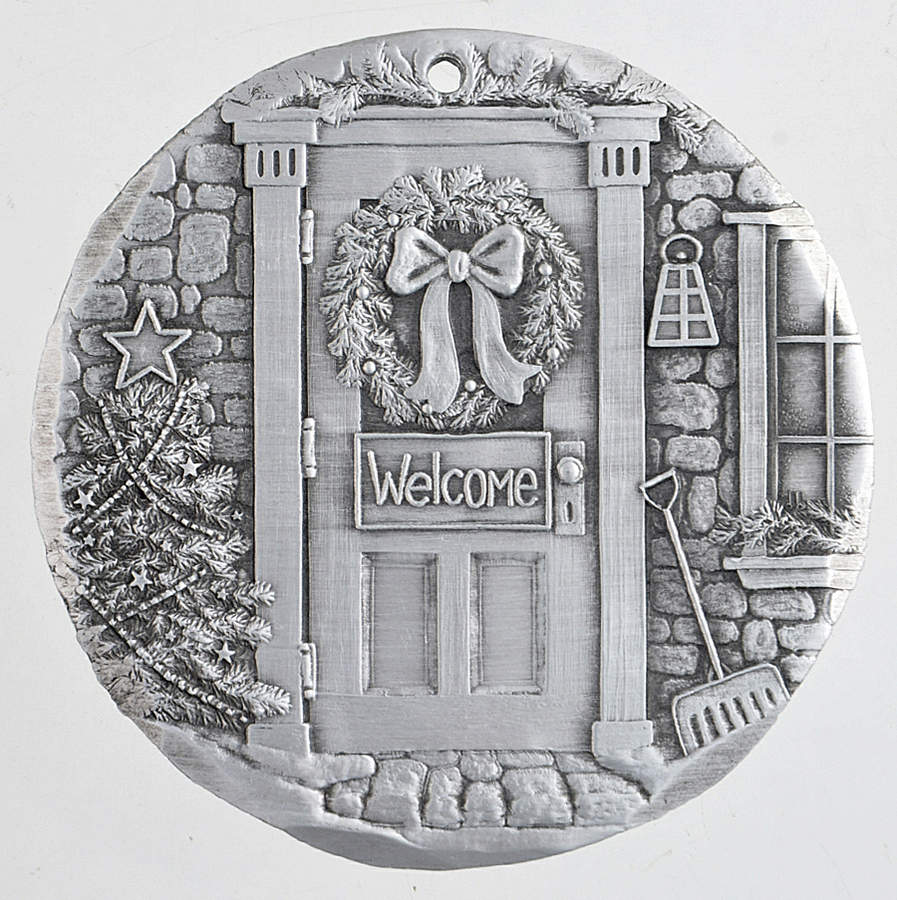 Annual Aluminum Ornament Home For The Holidays - Boxed by Wendell August-1