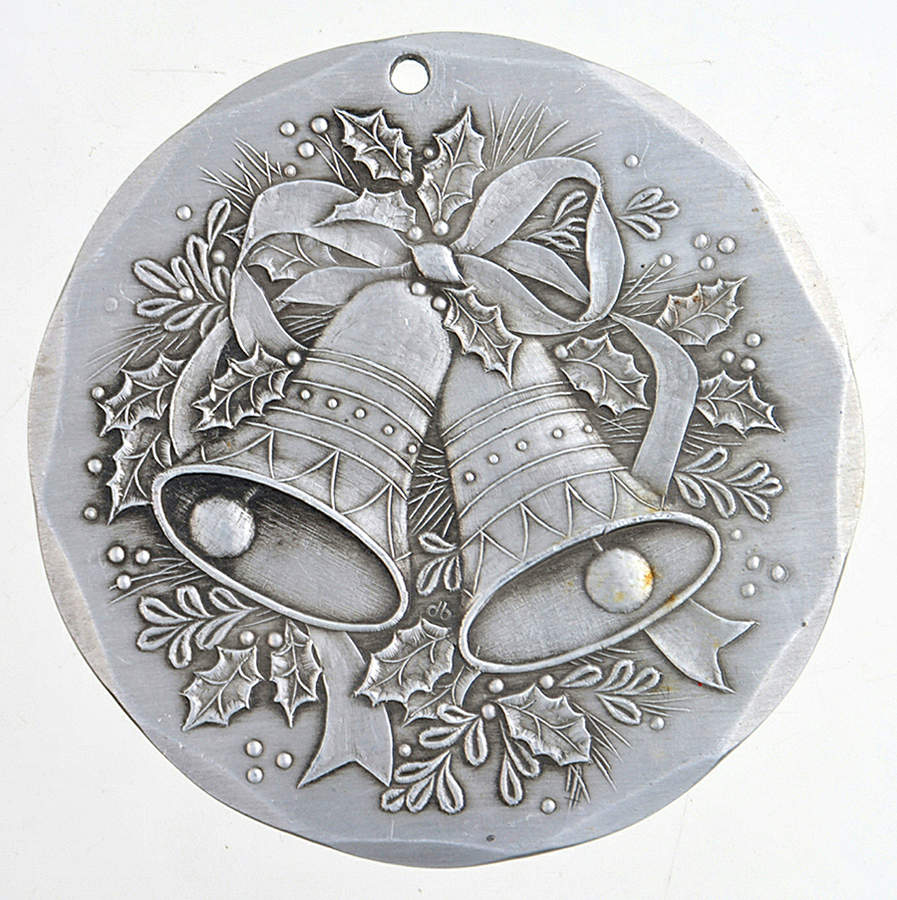 Annual Aluminum Ornament Christmas Bells - Boxed by Wendell August-1