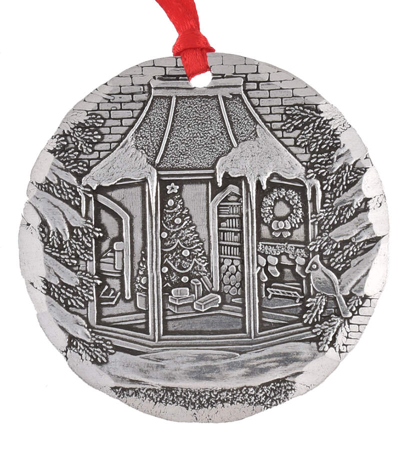 Annual Aluminum Ornament Home For Christmas - No Box by Wendell August-1