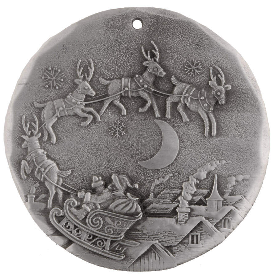 Annual Aluminum Ornament Midnight Flight - Boxed by Wendell August-1