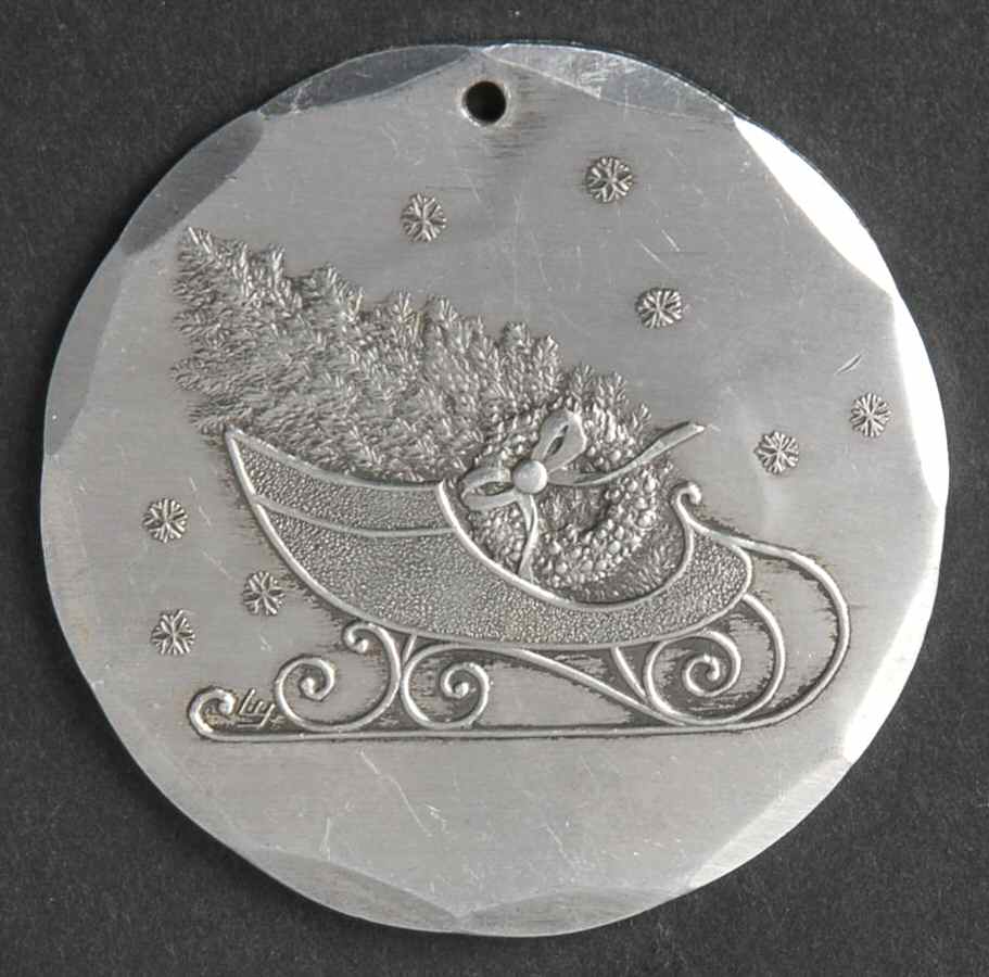 Annual Aluminum Ornament Sleigh - Boxed by Wendell August-1
