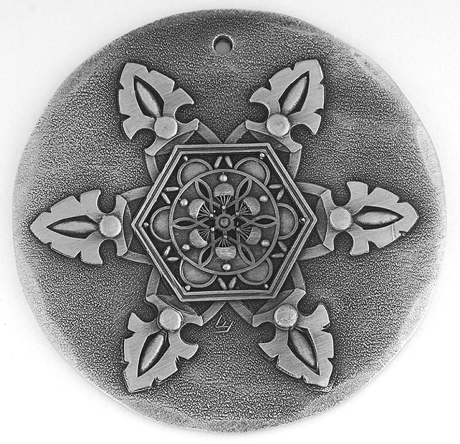 Annual Aluminum Ornament Snowflake - Boxed by Wendell August-1