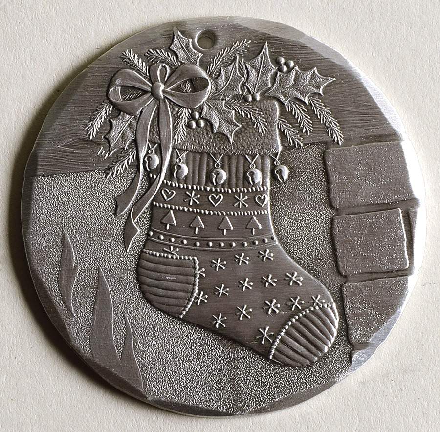 Annual Aluminum Ornament By The Chimney - Boxed by Wendell August-1