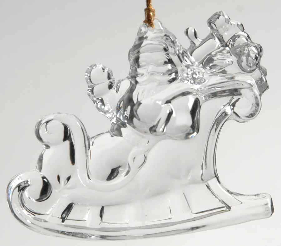 Marquis Santa Ornaments Santa In Sleigh - Boxed by Waterford Crystal-1