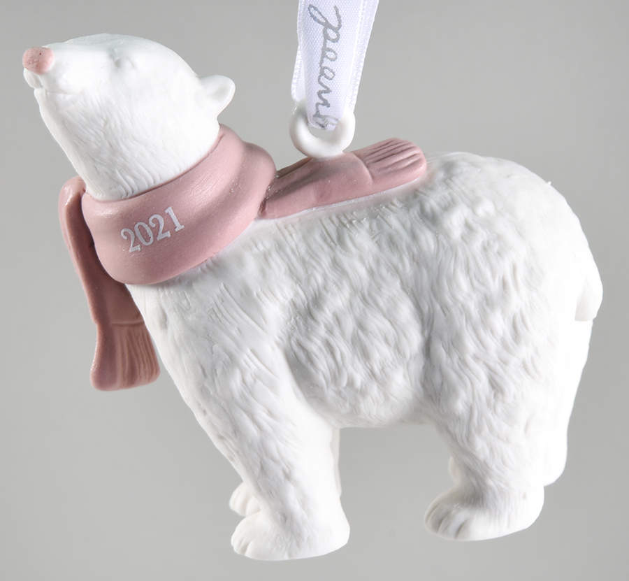 Baby's First Christmas Babys 1st Polar Bear- Pink - Boxed by Wedgwood-1