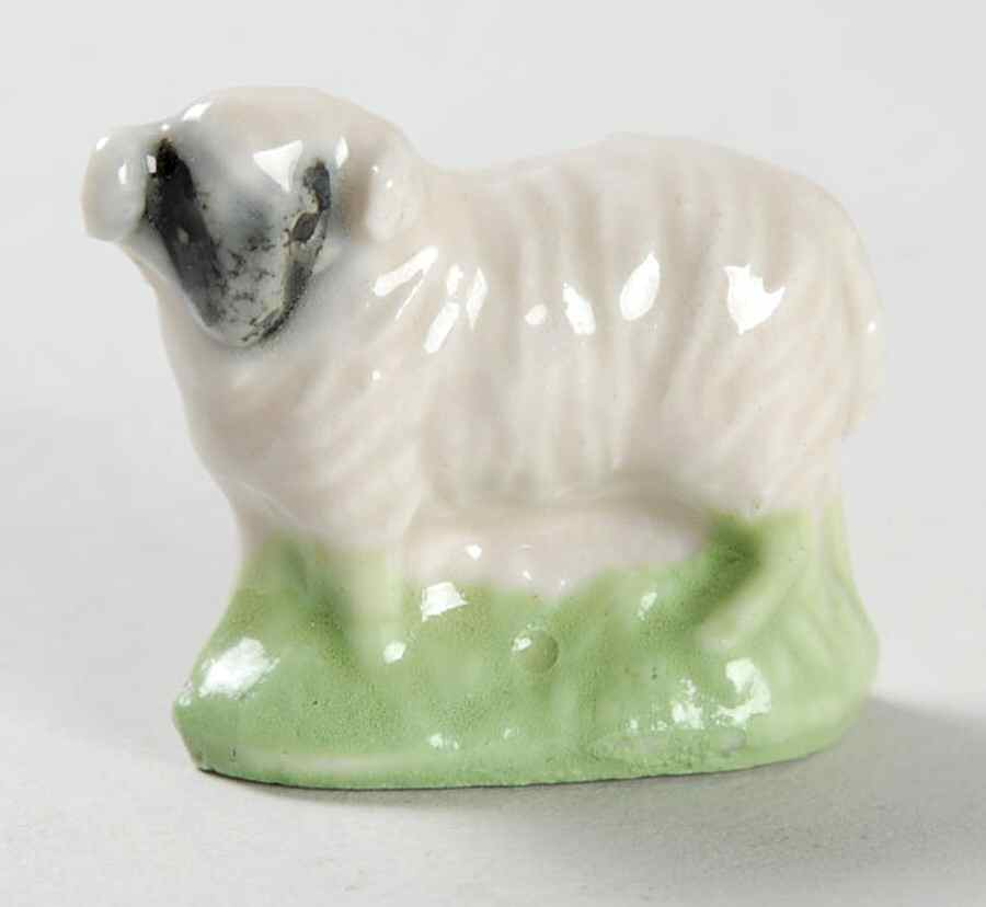 Wade Whimsies Ram-Black Face-Green Base - No Box by Wade (England)-1