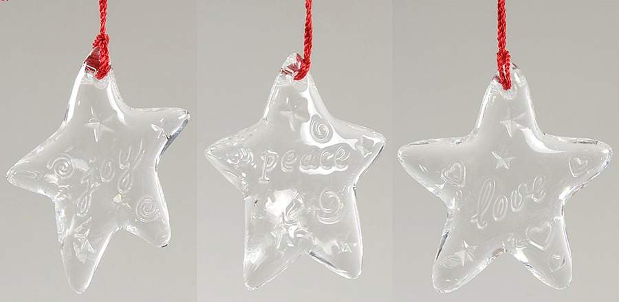 Star Wishes Ornaments Star Wishes-Set Of 3 - With Box by Waterford Crystal-1