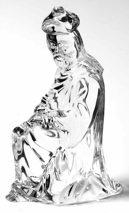Waterford Nativity #2 Melchior-King-Kneeling - Boxed by Waterford Crystal-1