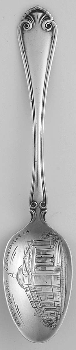 Sterling Souvenir Spoons 1st M E Church E. Statesville Iowa - No Box by Wallace Silver-1