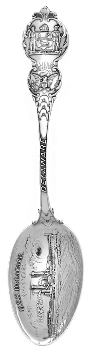 Sterling Souvenir Spoons Delaware - No Box by Wallace Silver-1