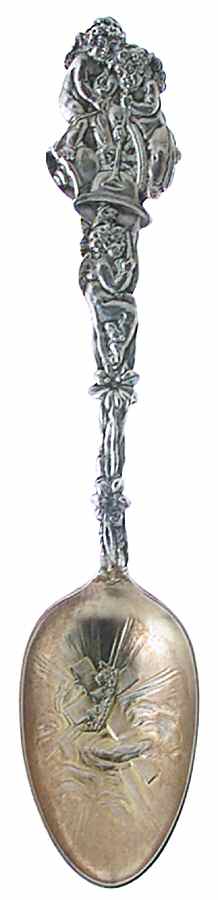 Sterling Souvenir Spoons Easter Spoon - No Box by Wallace Silver-1