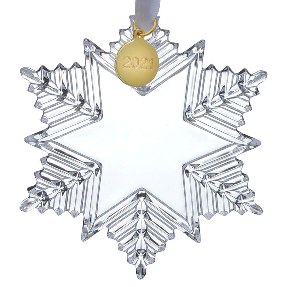 Snow Crystals Annual Ornament 2021 Snow Crystal - Boxed by Waterford Crystal-1