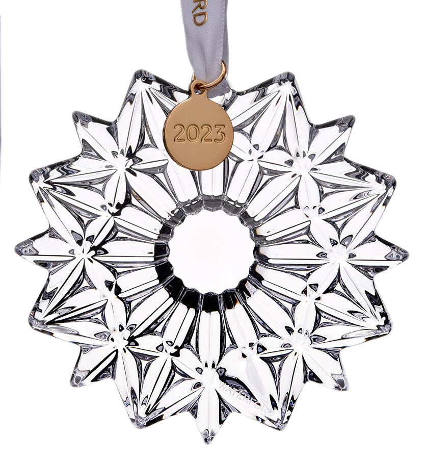 Snow Crystals Annual Ornament 2023- Snow Crystal - Boxed by Waterford Crystal-1