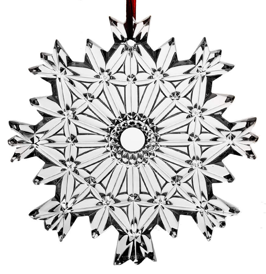 Snow Crystals Annual Ornament 2017 Snow Crystals - No Box by Waterford Crystal-1