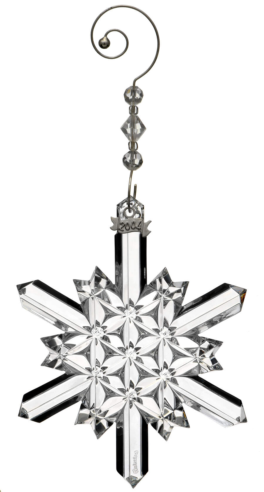 Snow Crystals Annual Ornament 2004 Snow Crystals - With Box by Waterford Crystal-1