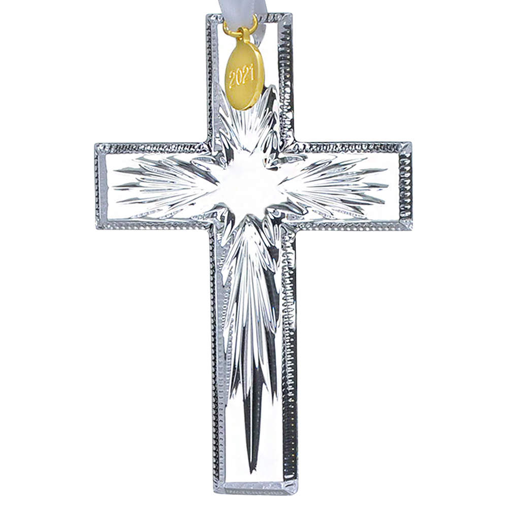 Cross Ornament 2021 Cross - Boxed by Waterford Crystal-1