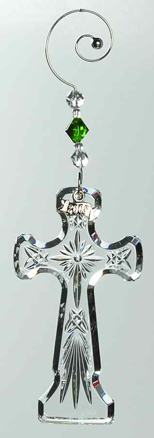 Cross Ornament 2008 Kells Cross - No Box by Waterford Crystal-1
