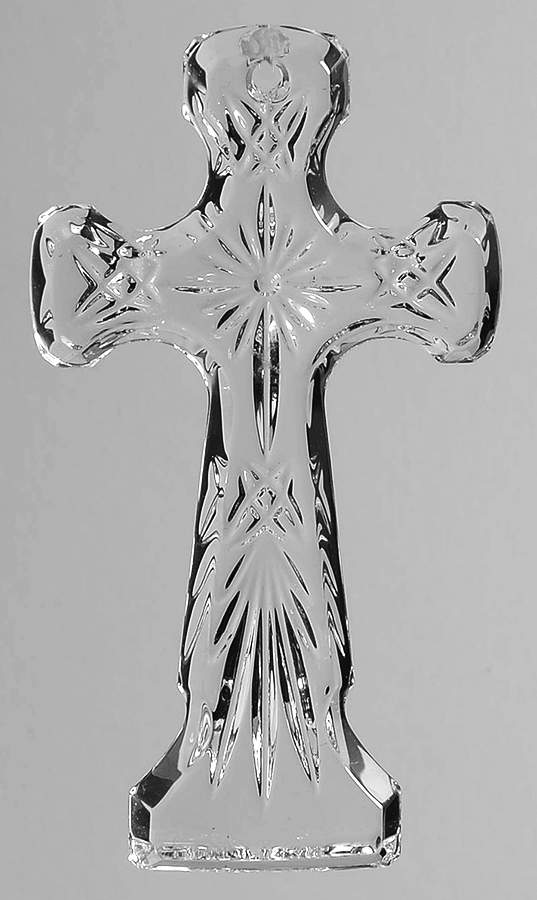 Cross Ornament 2008 Kells Cross-No Enhancer - Boxed by Waterford Crystal-1
