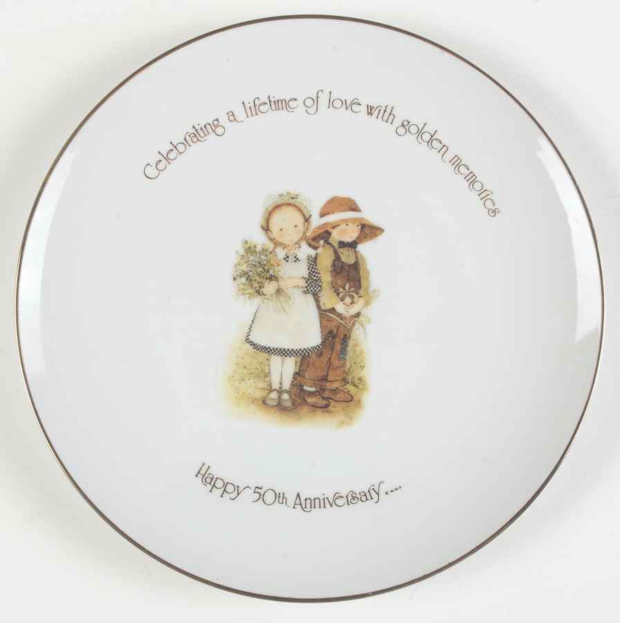 Holly Hobbie Plate 50th Anniversary - No Box by World Wide Art-1