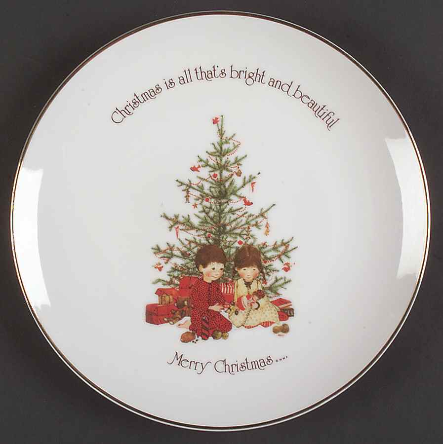 Holly Hobbie Plate Christmas Is All That's Bright & Beautif - No Box by World Wide Art-1
