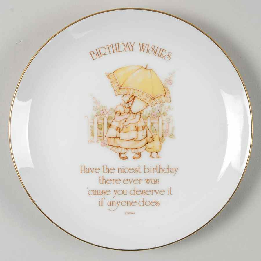 Holly Hobbie Plate Birthday Wishes - No Box by World Wide Art-1