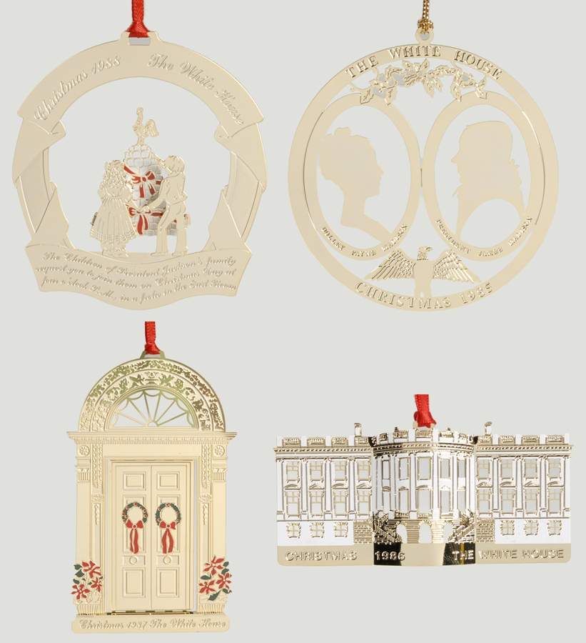 White House Historical Association 1985-1988 Set Of 4 - With Box by White House Historical Association-1