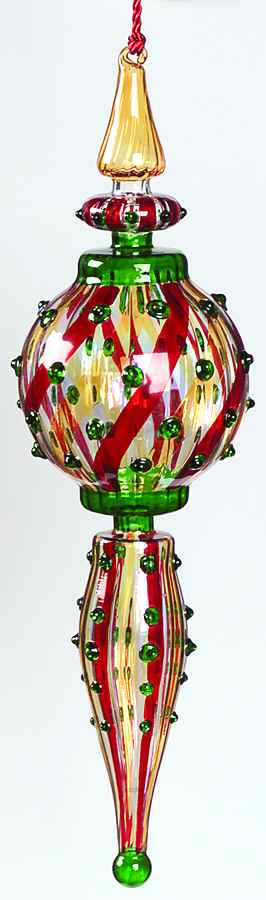 Venetian Collection-Marquis Venetian Red/Green/Gold Spire - Boxed by Waterford Crystal-1